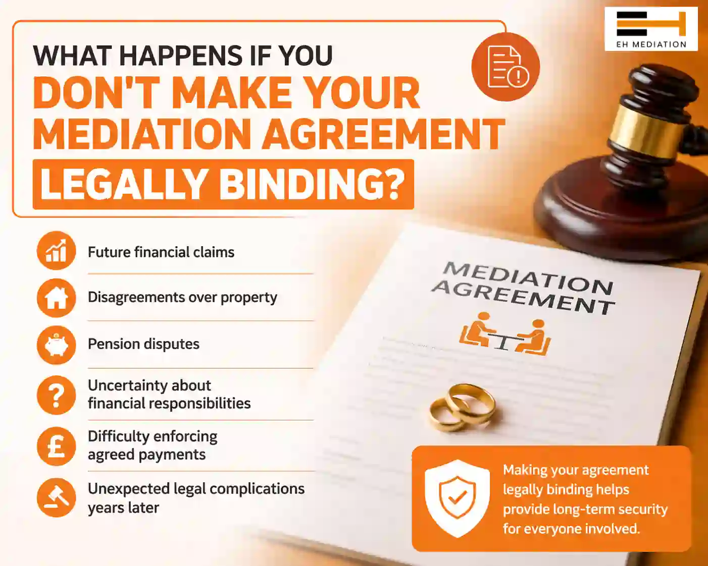 What Happens If You Don't Make Your Mediation Agreement Legally Binding Worcestershire?